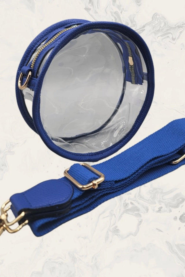 Game Day Round Clear Crossbody-Bags & Purses-Deadwood South Boutique & Company LLC-Deadwood South Boutique, Women's Fashion Boutique in Henderson, TX