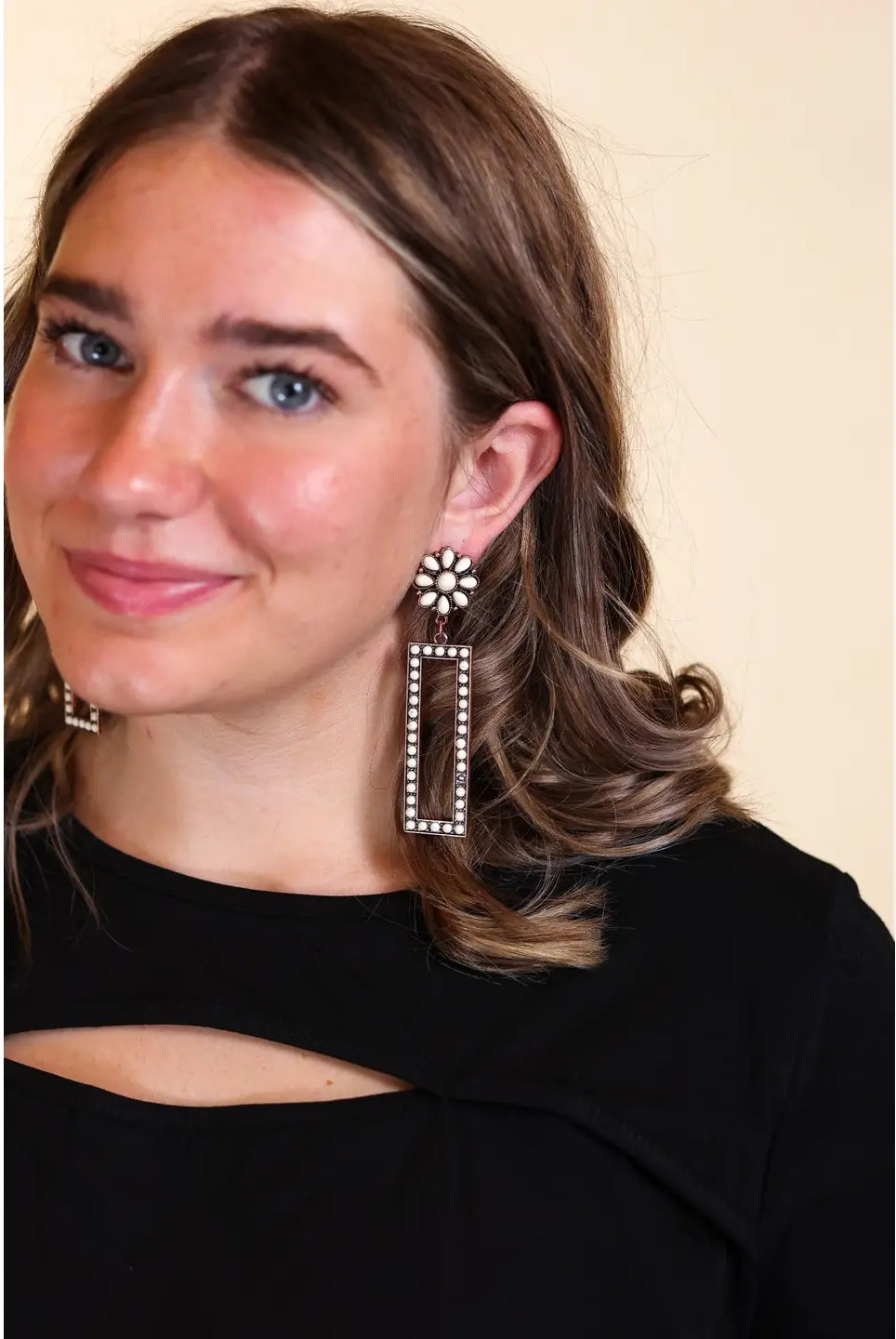 Ace High Stone Fashion Earrings-Earrings-Deadwood South Boutique & Company LLC-Deadwood South Boutique, Women's Fashion Boutique in Henderson, TX