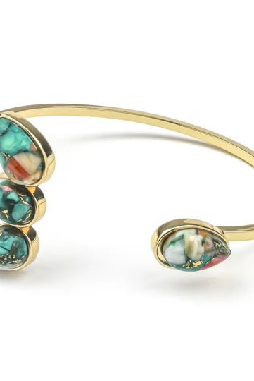 Erimish Sunset Clover Cuff Bracelet-Jewelry-Deadwood South Boutique & Company LLC-Deadwood South Boutique, Women's Fashion Boutique in Henderson, TX