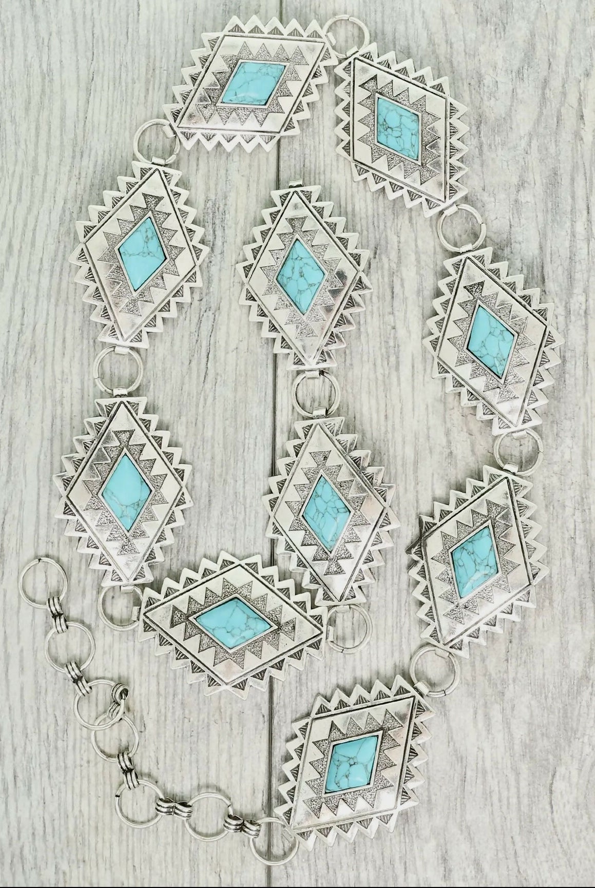 Western Diamond Belt-Accessories-Vintage Cowgirl-Deadwood South Boutique, Women's Fashion Boutique in Henderson, TX