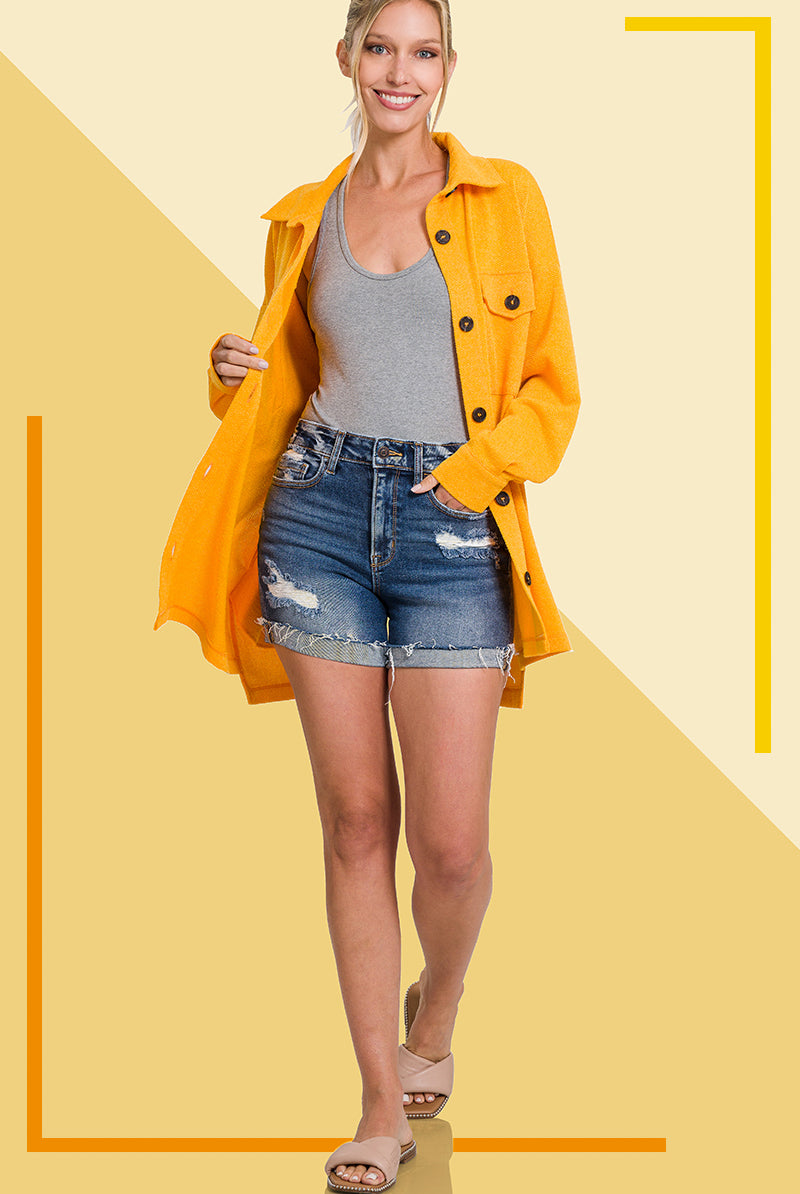 EZ Kyrstin Denim Shorts-Denim Shorts-Deadwood South Boutique & Company LLC-Deadwood South Boutique, Women's Fashion Boutique in Henderson, TX