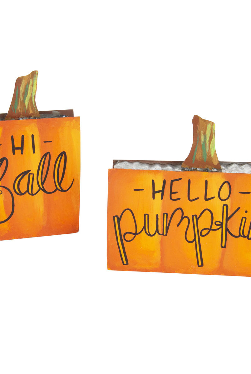 The Round Top Collection Reversible Fall Pumpkin Sitters-Home Decor-Deadwood South Boutique & Company-Deadwood South Boutique, Women's Fashion Boutique in Henderson, TX