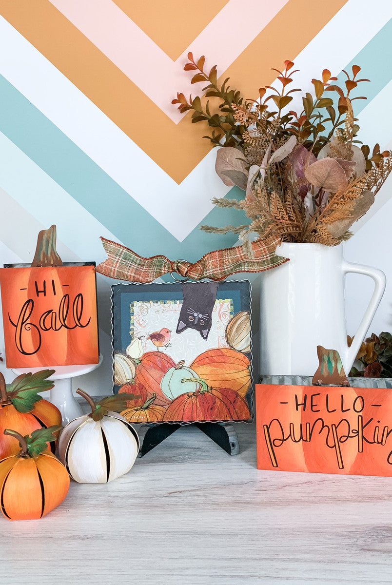 The Round Top Collection Reversible Fall Pumpkin Sitters-Home Decor-Deadwood South Boutique & Company-Deadwood South Boutique, Women's Fashion Boutique in Henderson, TX