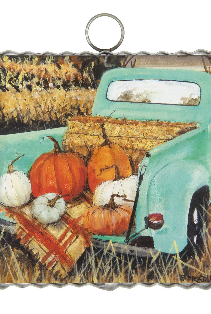 The Round Top Collection Mini Turquoise Truck Print-Home Decor-Deadwood South Boutique & Company-Deadwood South Boutique, Women's Fashion Boutique in Henderson, TX