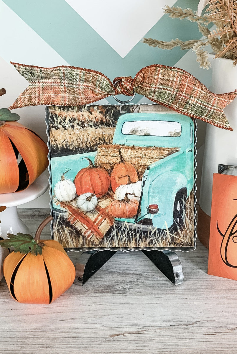The Round Top Collection Mini Turquoise Truck Print-Home Decor-Deadwood South Boutique & Company-Deadwood South Boutique, Women's Fashion Boutique in Henderson, TX