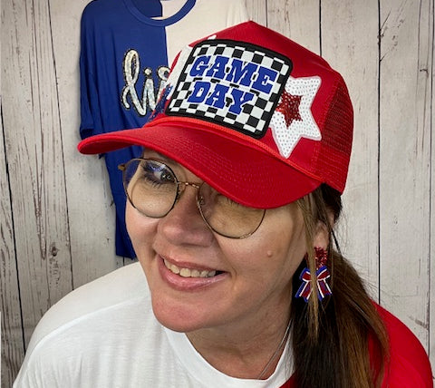 Checkered Game Day Patch-Patches-Deadwood South Boutique & Company LLC-Deadwood South Boutique, Women's Fashion Boutique in Henderson, TX