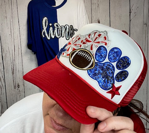 Game Day Trucker Caps-Head Gear-Deadwood South Boutique & Company LLC-Deadwood South Boutique, Women's Fashion Boutique in Henderson, TX