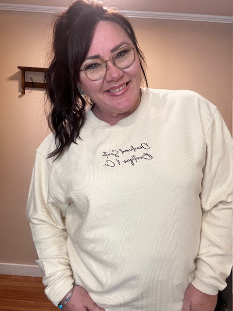 Deadwood South Boutique & Company Corded Sweatshirt-Tops & Tees-Deadwood South Boutique & Company LLC-Deadwood South Boutique, Women's Fashion Boutique in Henderson, TX