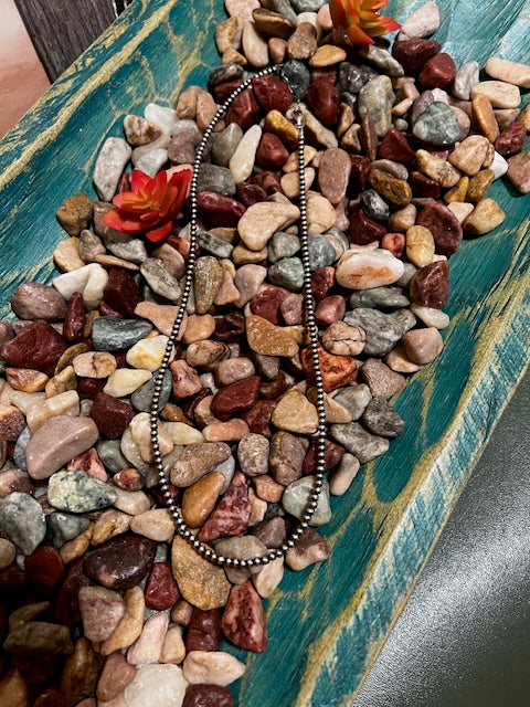 Sterling Silver 3mm Pearl 20" Necklace-sterling silver pearl necklace-Deadwood South Boutique & Company LLC-Deadwood South Boutique, Women's Fashion Boutique in Henderson, TX