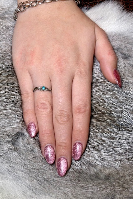 Twisted Sterling Silver & Turquoise Ring-Jewelry-Deadwood South Boutique & Company LLC-Deadwood South Boutique, Women's Fashion Boutique in Henderson, TX