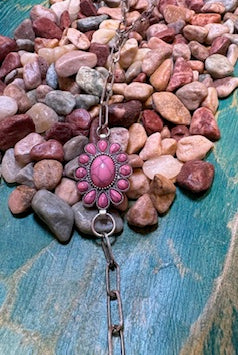 Mixon Paperchain Concho Lariat Fashion Necklace-Jewelry-Deadwood South Boutique & Company LLC-Deadwood South Boutique, Women's Fashion Boutique in Henderson, TX