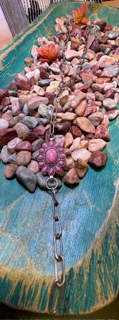 Mixon Paperchain Concho Lariat Fashion Necklace-Jewelry-Deadwood South Boutique & Company LLC-Deadwood South Boutique, Women's Fashion Boutique in Henderson, TX