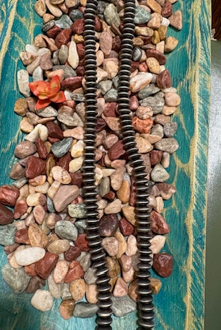 Amber Silver Saucer Bead Fashion Necklace-Jewelry-Deadwood South Boutique & Company LLC-Deadwood South Boutique, Women's Fashion Boutique in Henderson, TX