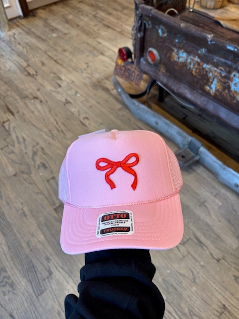 Dainty Bow Trucker Cap-Trucker Cap-Deadwood South Boutique & Company LLC-Deadwood South Boutique, Women's Fashion Boutique in Henderson, TX