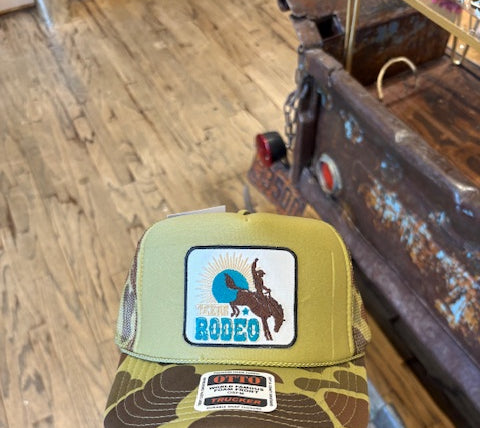 Texas Rodeo Trucker Cap-Trucker Cap-Deadwood South Boutique & Company LLC-Deadwood South Boutique, Women's Fashion Boutique in Henderson, TX