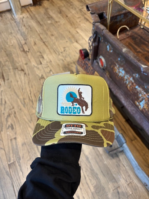 Texas Rodeo Trucker Cap-Trucker Cap-Deadwood South Boutique & Company LLC-Deadwood South Boutique, Women's Fashion Boutique in Henderson, TX