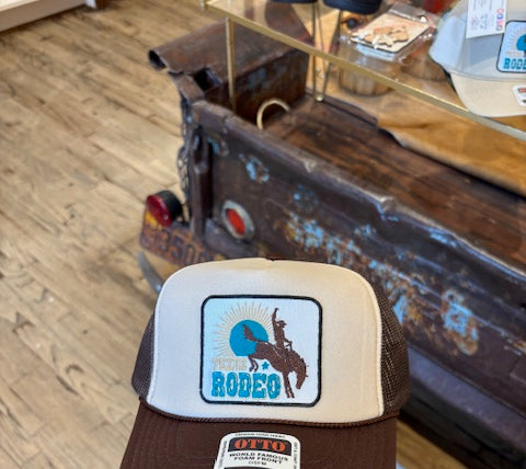 Texas Rodeo Trucker Cap-Trucker Cap-Deadwood South Boutique & Company LLC-Deadwood South Boutique, Women's Fashion Boutique in Henderson, TX