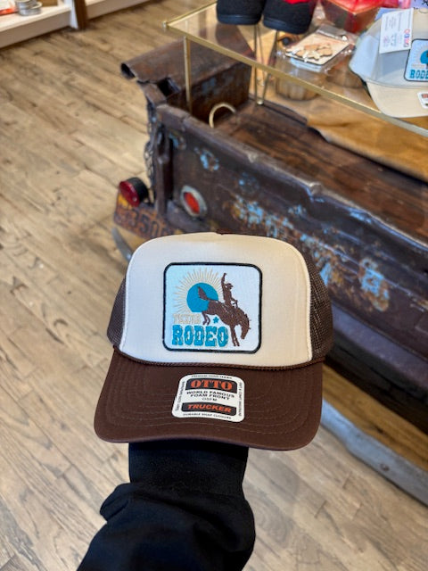 Texas Rodeo Trucker Cap-Trucker Cap-Deadwood South Boutique & Company LLC-Deadwood South Boutique, Women's Fashion Boutique in Henderson, TX