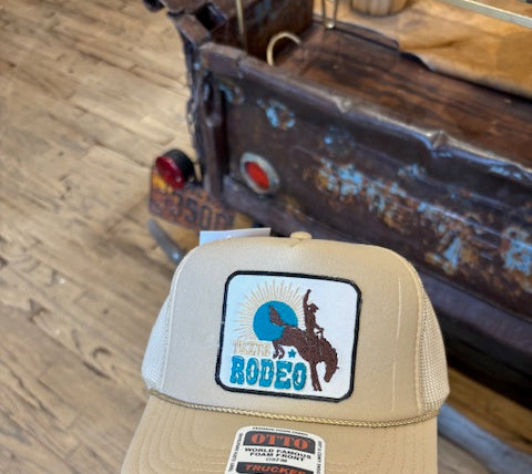Texas Rodeo Trucker Cap-Trucker Cap-Deadwood South Boutique & Company LLC-Deadwood South Boutique, Women's Fashion Boutique in Henderson, TX