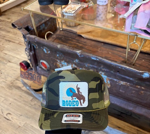Texas Rodeo Trucker Cap-Trucker Cap-Deadwood South Boutique & Company LLC-Deadwood South Boutique, Women's Fashion Boutique in Henderson, TX