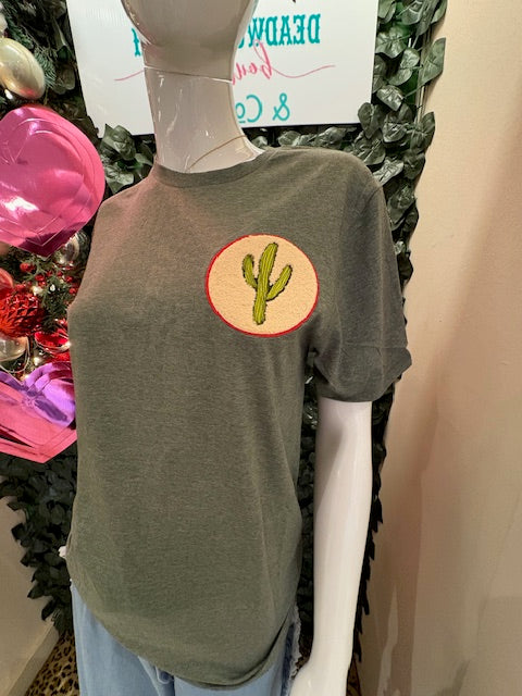 Cactus Cutie Graphic Tee-Graphic Tee-Deadwood South Boutique & Company LLC-Deadwood South Boutique, Women's Fashion Boutique in Henderson, TX