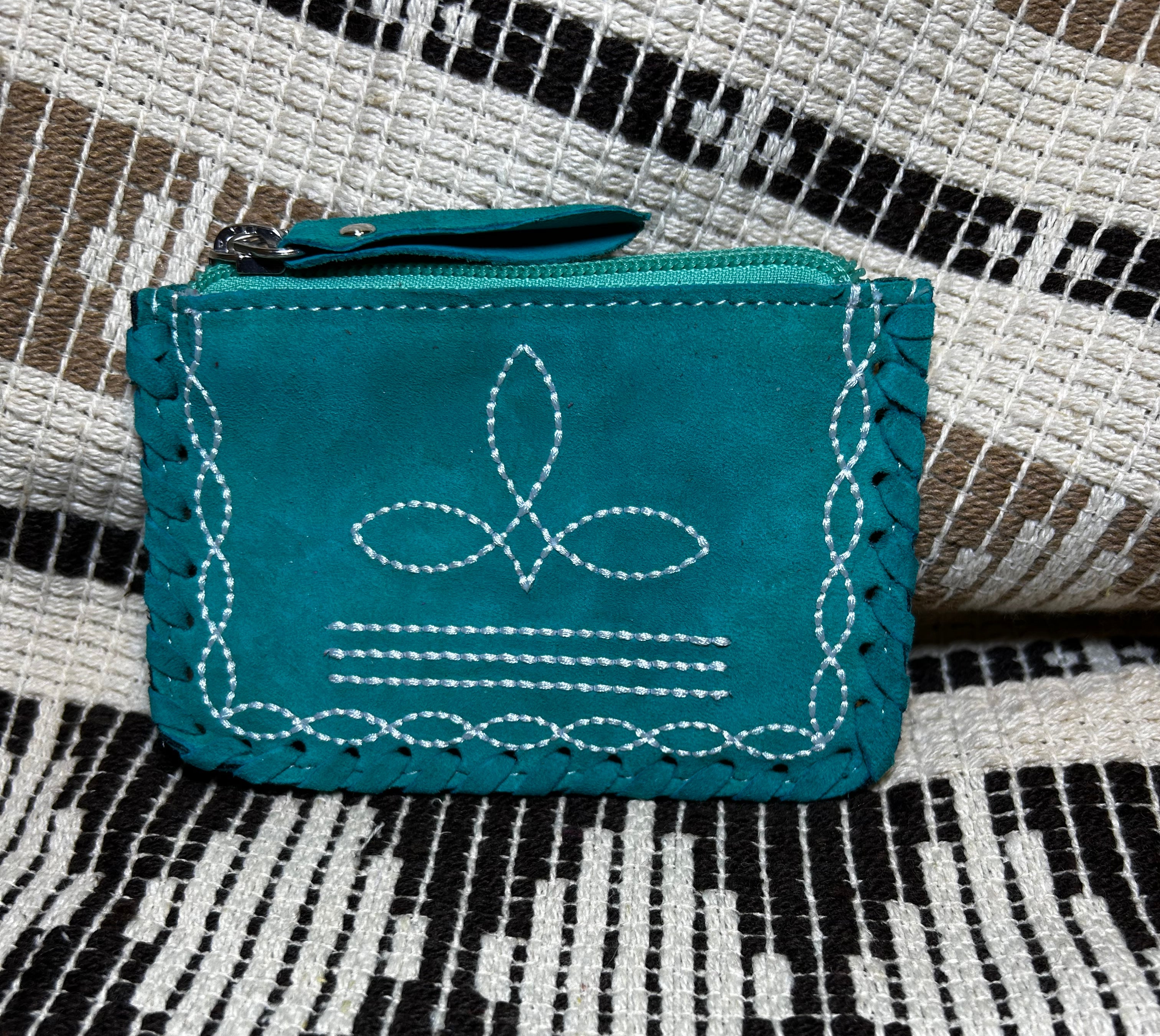 Arlington Suede Boot Stitch Coin Purse-Coin Purse-Deadwood South Boutique & Company LLC-Deadwood South Boutique, Women's Fashion Boutique in Henderson, TX