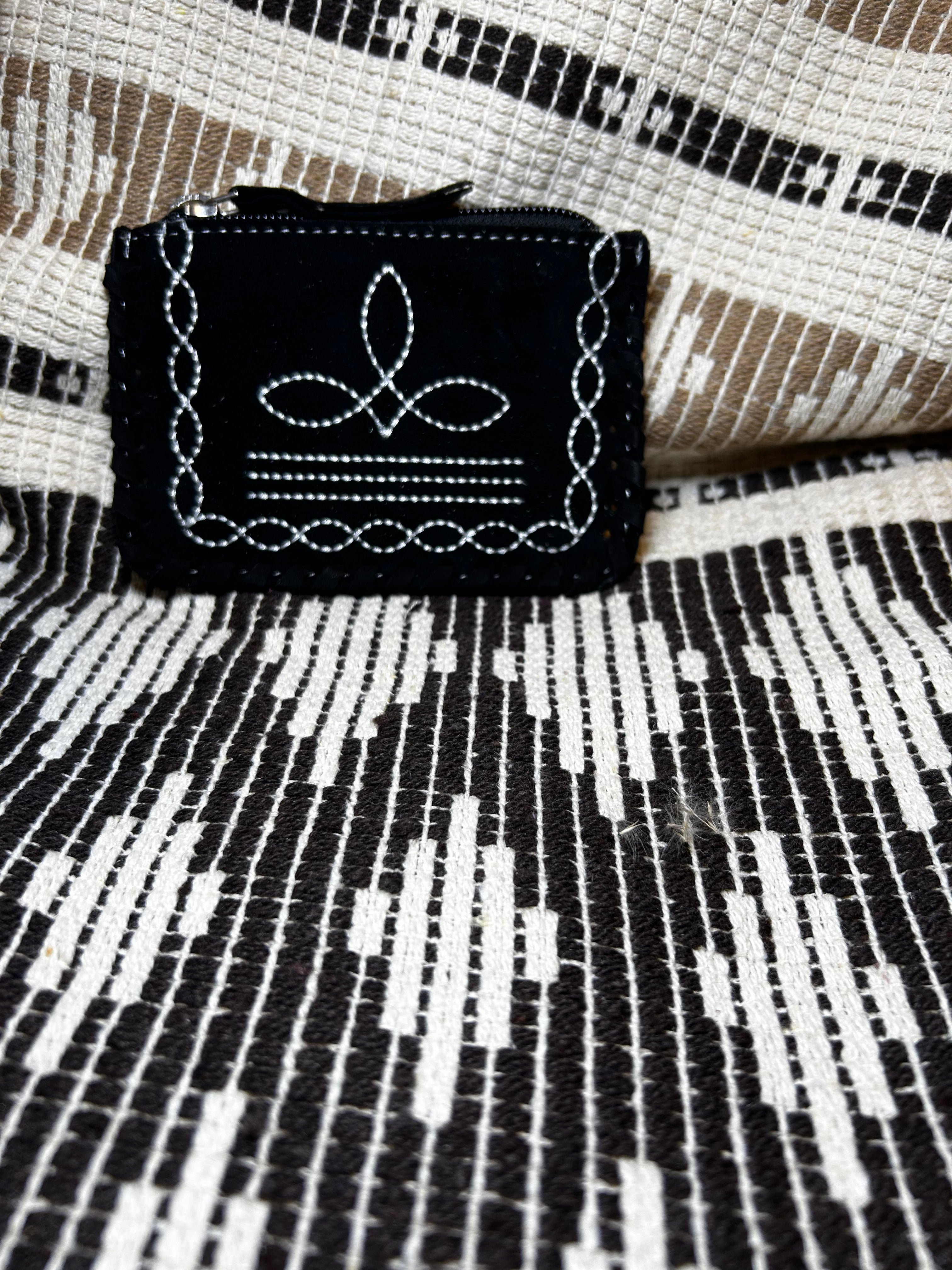 Arlington Suede Boot Stitch Coin Purse-Coin Purse-Deadwood South Boutique & Company LLC-Deadwood South Boutique, Women's Fashion Boutique in Henderson, TX