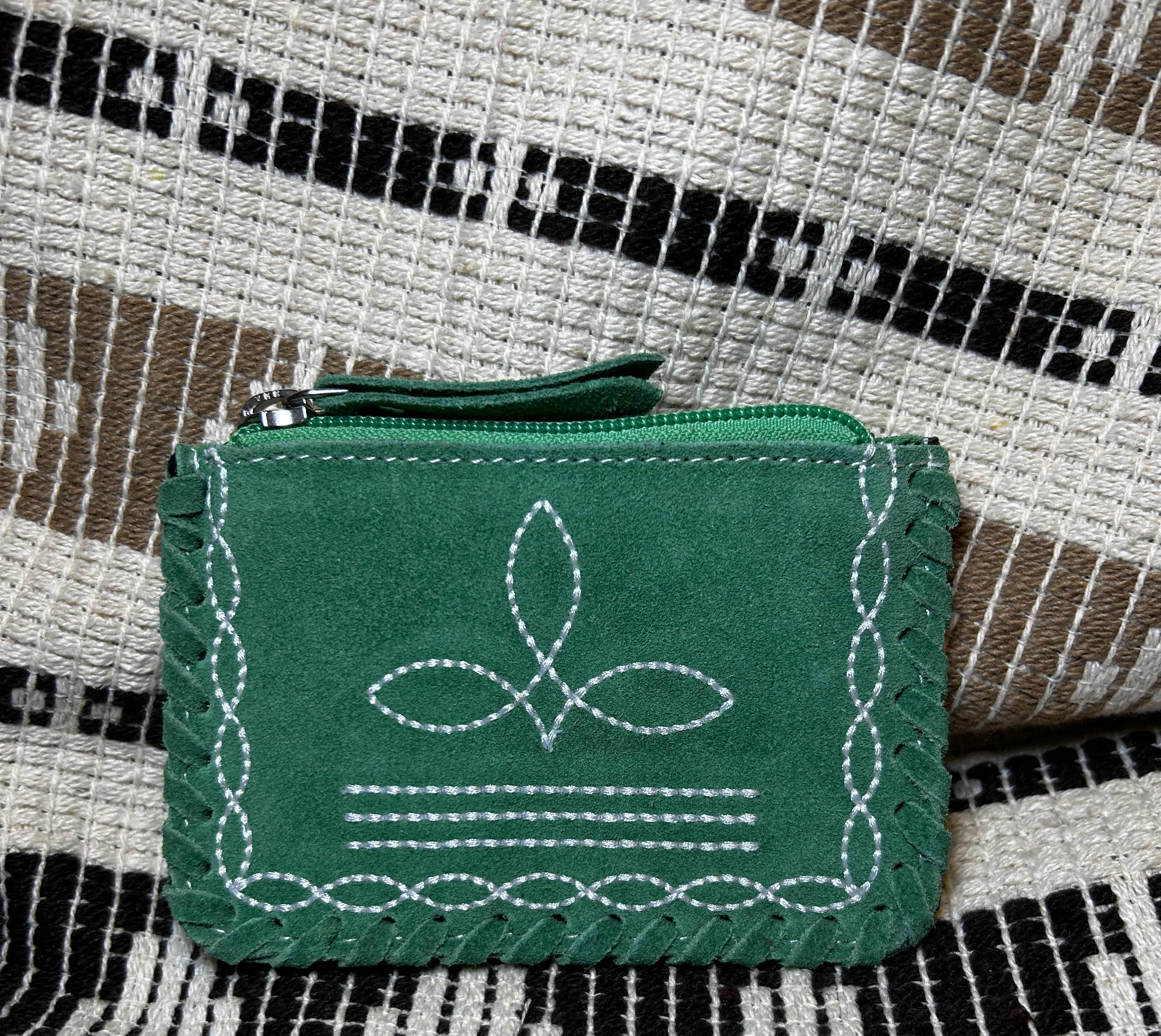 Arlington Suede Boot Stitch Coin Purse-Coin Purse-Deadwood South Boutique & Company LLC-Deadwood South Boutique, Women's Fashion Boutique in Henderson, TX