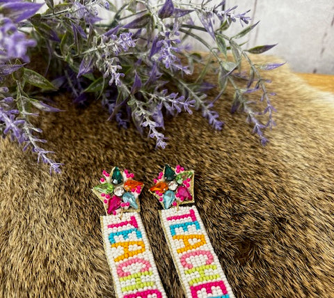 The Teacher Beaded Earrings-Earrings-Deadwood South Boutique & Company-Deadwood South Boutique, Women's Fashion Boutique in Henderson, TX
