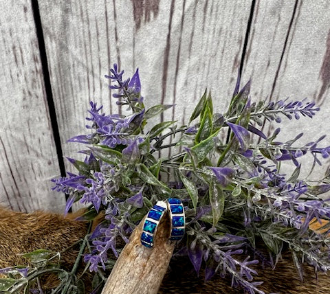 Lapis Hoop Inlay Earrings- Authentic-Earrings-Deadwood South Boutique & Company-Deadwood South Boutique, Women's Fashion Boutique in Henderson, TX