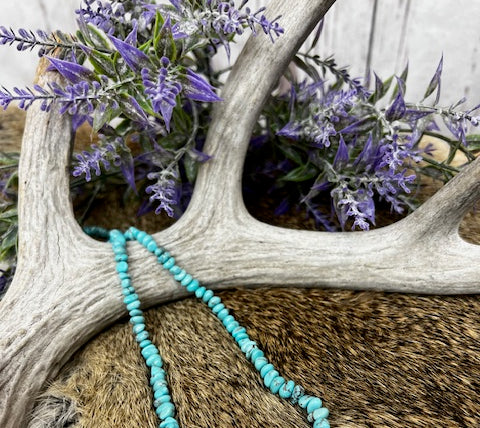Turquoise Beaded Necklace-Necklaces-Deadwood South Boutique & Company-Deadwood South Boutique, Women's Fashion Boutique in Henderson, TX