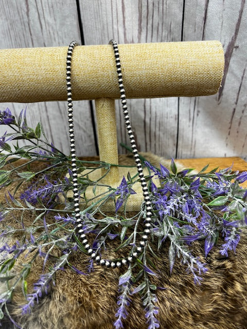 Navajo Pearl 4mm 18" Strand Necklace-Necklaces-Deadwood South Boutique & Company-Deadwood South Boutique, Women's Fashion Boutique in Henderson, TX