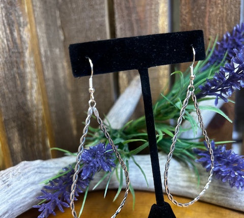 Sterling Twisted Wire Teardrop Hook Earrings-Earrings-Deadwood South Boutique & Company-Deadwood South Boutique, Women's Fashion Boutique in Henderson, TX