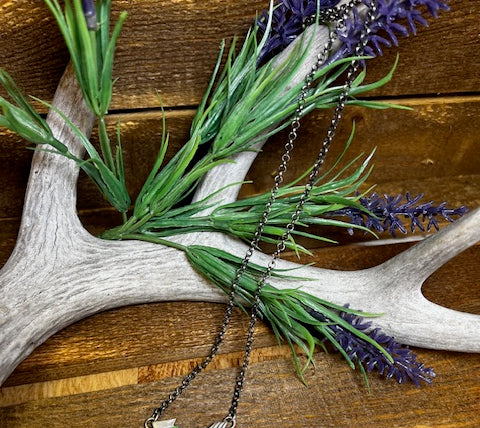 Arrow 3 Stone Sterling Necklace-Necklaces-Deadwood South Boutique & Company-Deadwood South Boutique, Women's Fashion Boutique in Henderson, TX