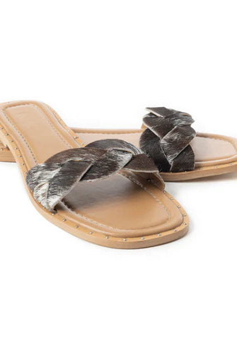 Pearline Cowhide Sandals-Footwear-Deadwood South Boutique & Company LLC-Deadwood South Boutique, Women's Fashion Boutique in Henderson, TX