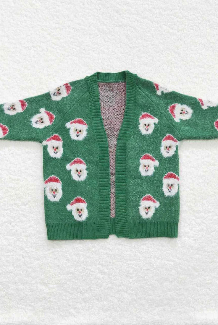 Santa Girls Cardigan-childrens-Deadwood South Boutique & Company LLC-Deadwood South Boutique, Women's Fashion Boutique in Henderson, TX