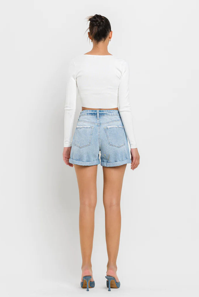 Vervet Pacific Venice Boyfriend Shorts-Shorts-Deadwood South Boutique & Company-Deadwood South Boutique, Women's Fashion Boutique in Henderson, TX