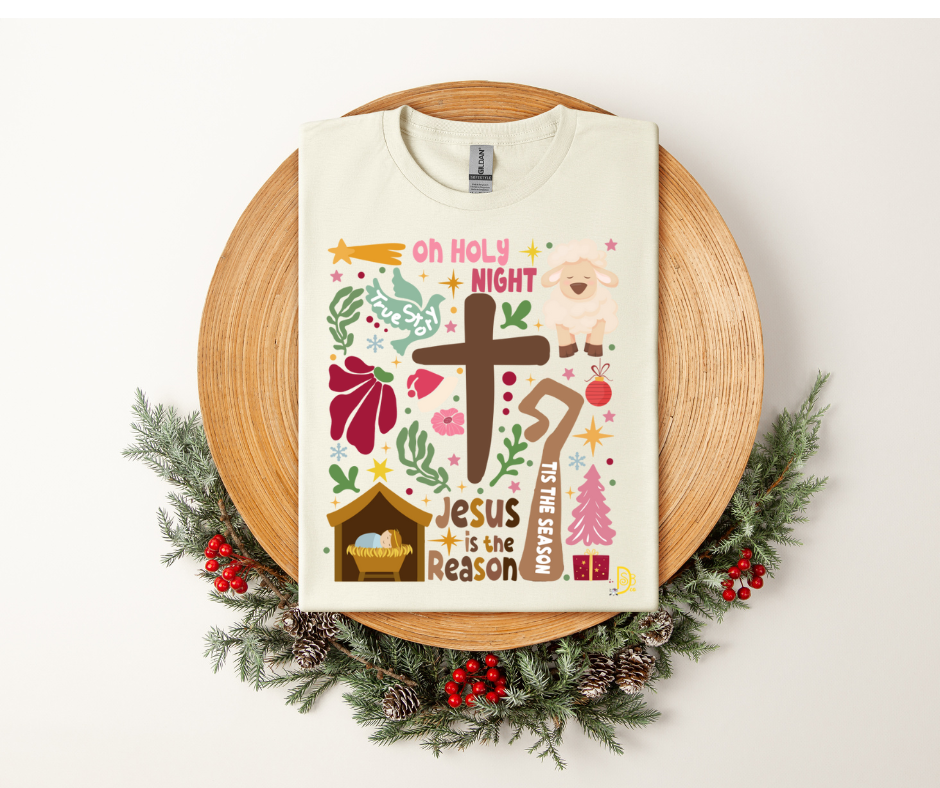 Away in A Manger Graphic Tee-Graphic Tees-Deadwood South Boutique & Company LLC-Deadwood South Boutique, Women's Fashion Boutique in Henderson, TX