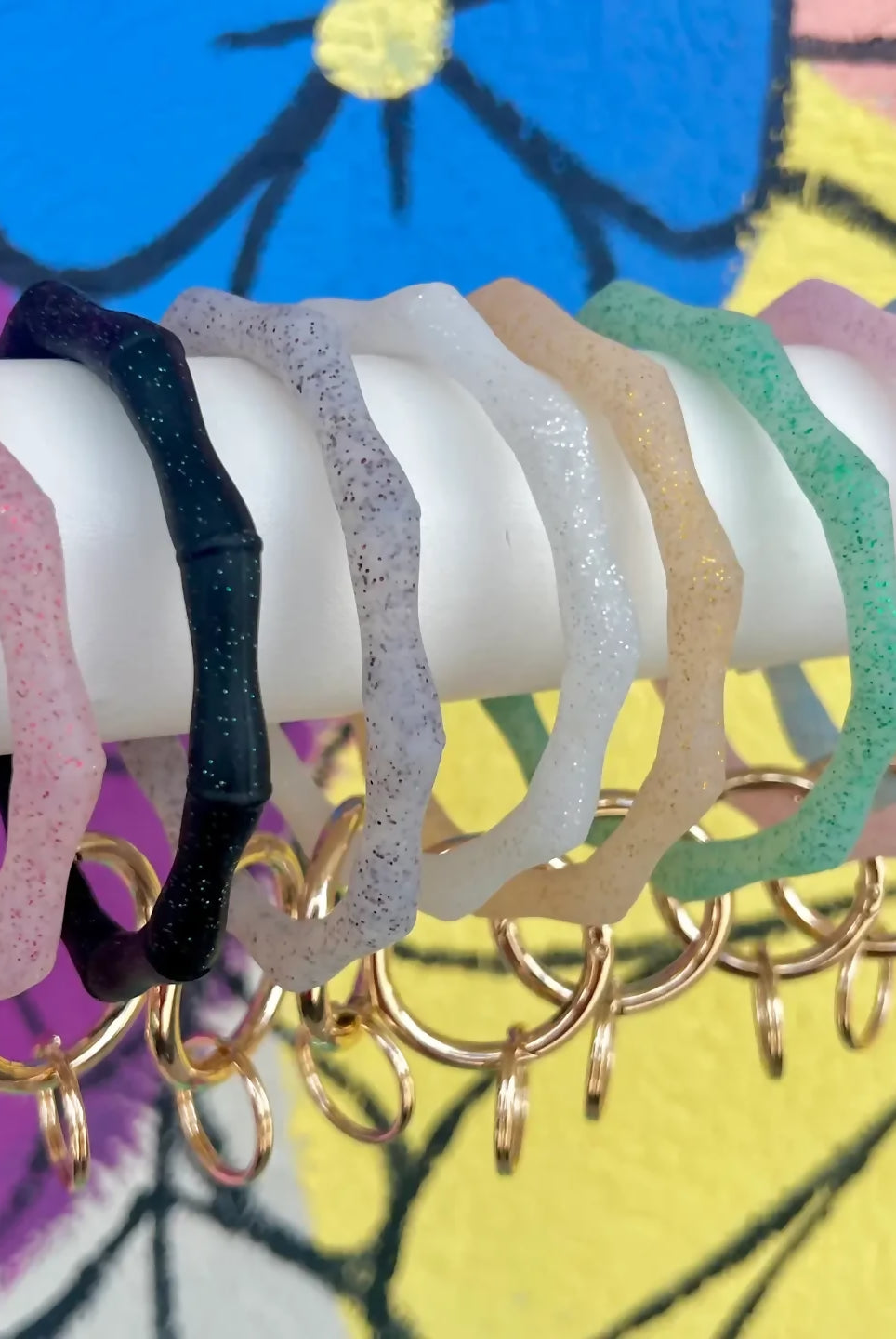 Silicone Glitter O-Ring Keychain-Accessories-Faithful Glow-Deadwood South Boutique, Women's Fashion Boutique in Henderson, TX