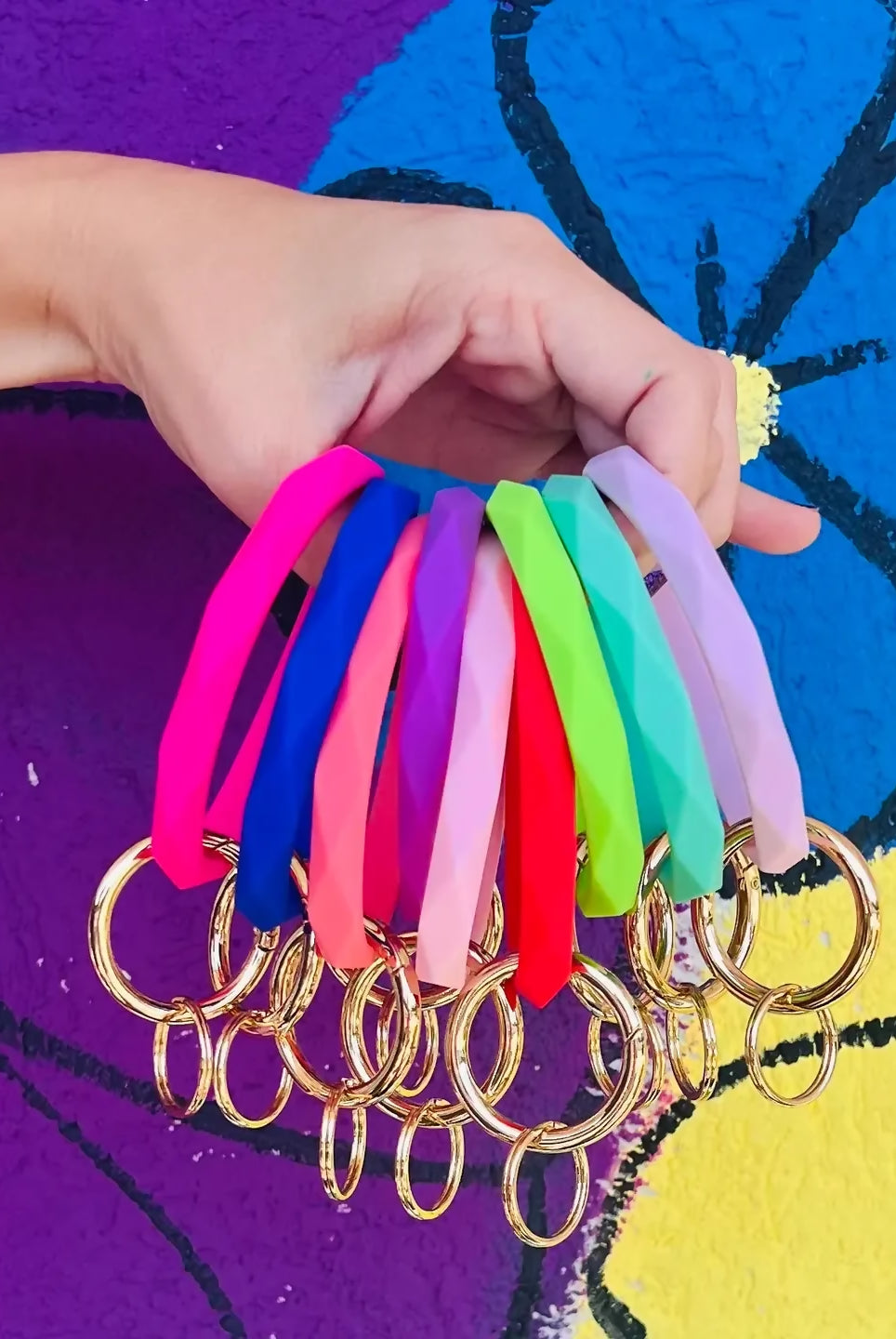 Silicone Keychain Bracelet-Key Chain-Faithful Glow-Deadwood South Boutique, Women's Fashion Boutique in Henderson, TX
