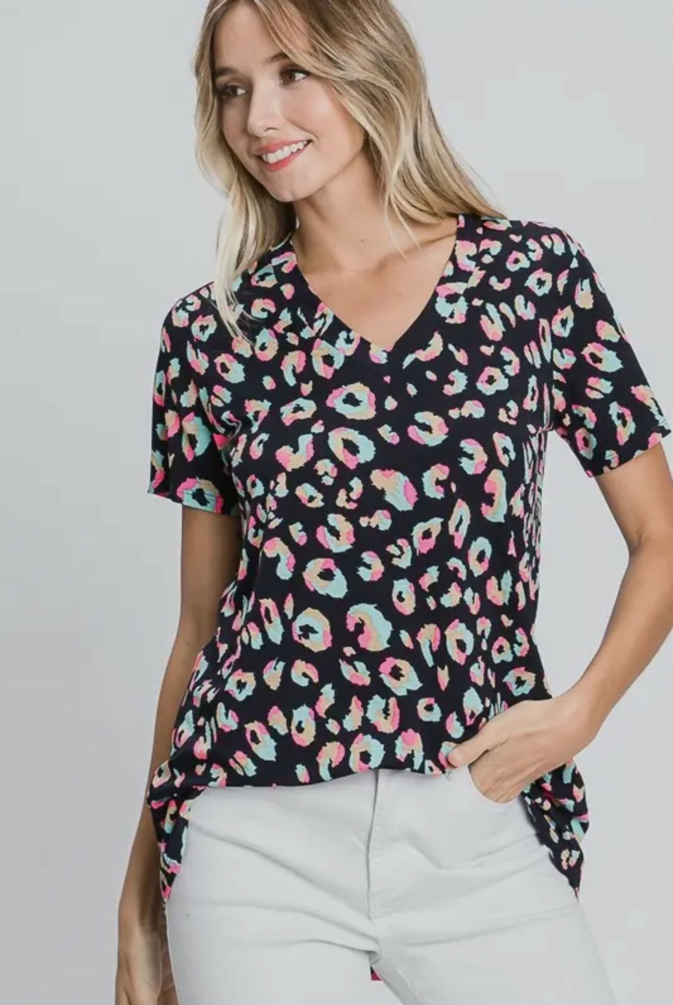 Lola Animal Print Top-Topa & Tees-Vintage Cowgirl-Deadwood South Boutique, Women's Fashion Boutique in Henderson, TX