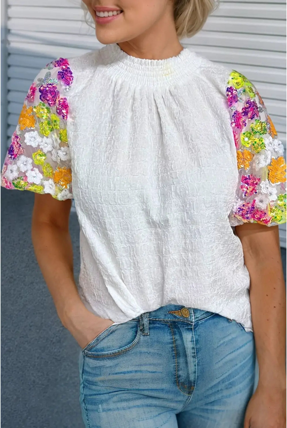 Daisy if You Do Top-Short Sleeves-Deadwood South Boutique & Company-Deadwood South Boutique, Women's Fashion Boutique in Henderson, TX