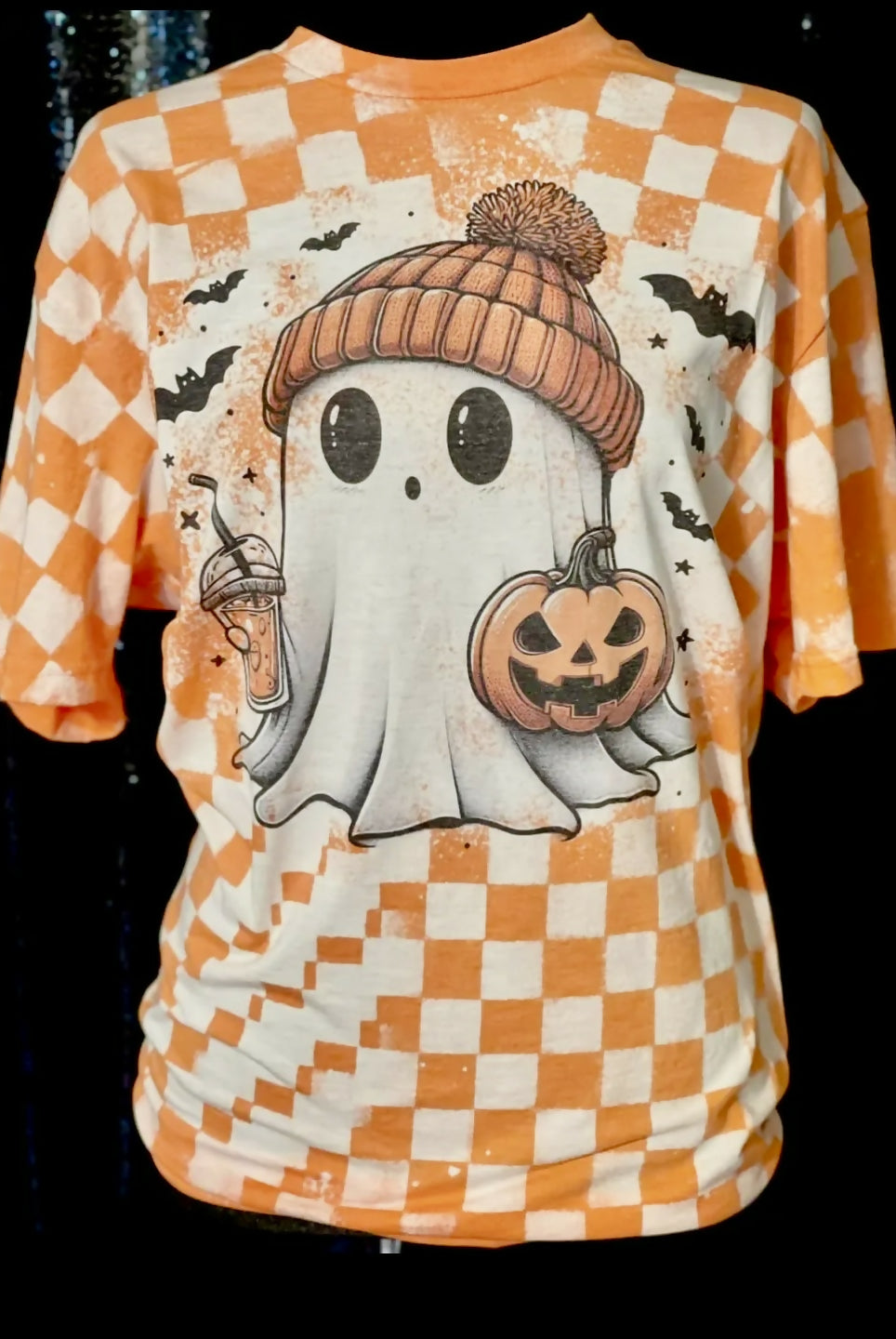Halloween Ghost T-Shirt-Tops & Tees-Vintage Cowgirl-Deadwood South Boutique, Women's Fashion Boutique in Henderson, TX