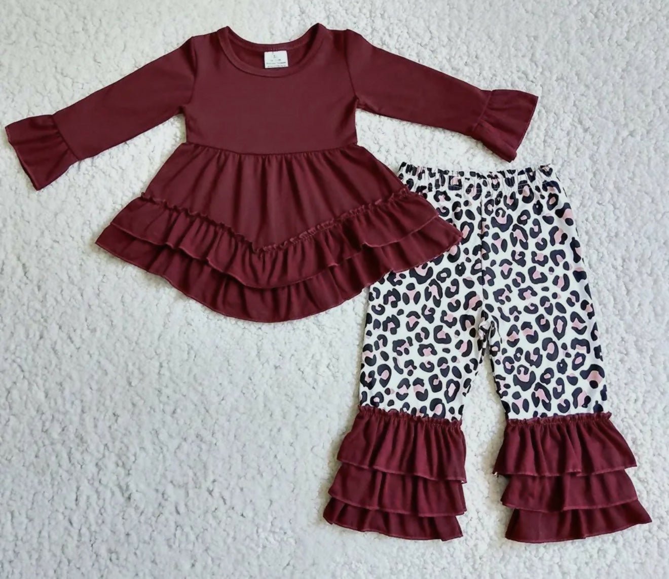 Aba Leopard Hi - Low Girls Outfit - Deadwood South Boutique & Company LLC