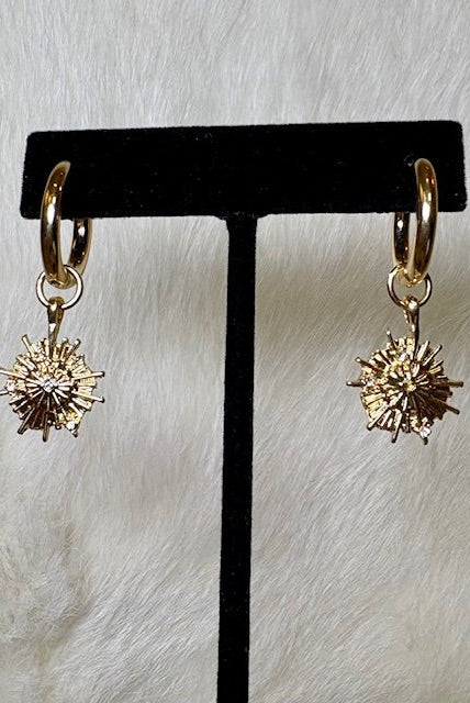 Ainsley Starburst Hoop Earrings - Deadwood South Boutique & Company LLC