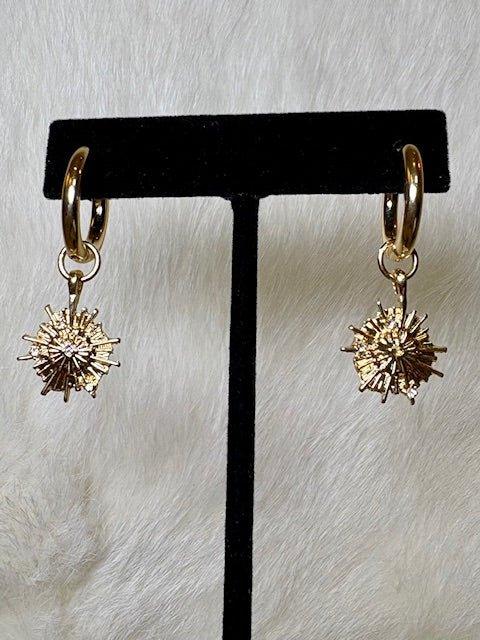 Ainsley Starburst Hoop Earrings - Deadwood South Boutique & Company LLC