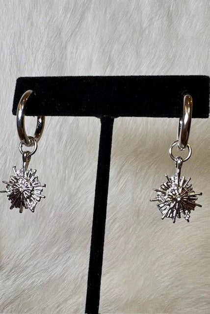 Ainsley Starburst Hoop Earrings - Deadwood South Boutique & Company LLC