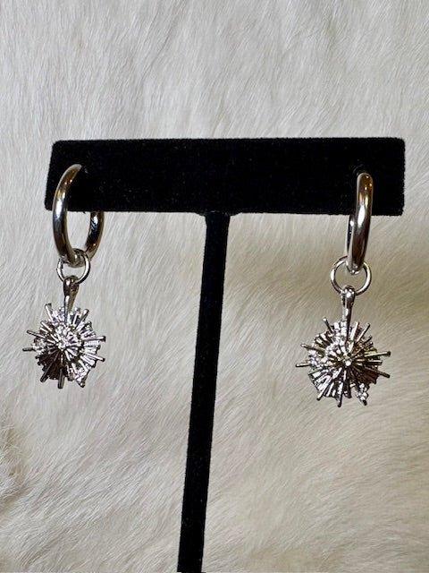 Ainsley Starburst Hoop Earrings - Deadwood South Boutique & Company LLC