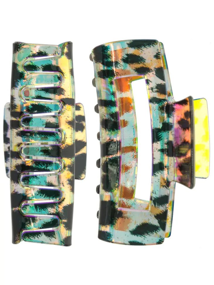 Animal Print Big Hair Claw Clip - Deadwood South Boutique & Company LLC