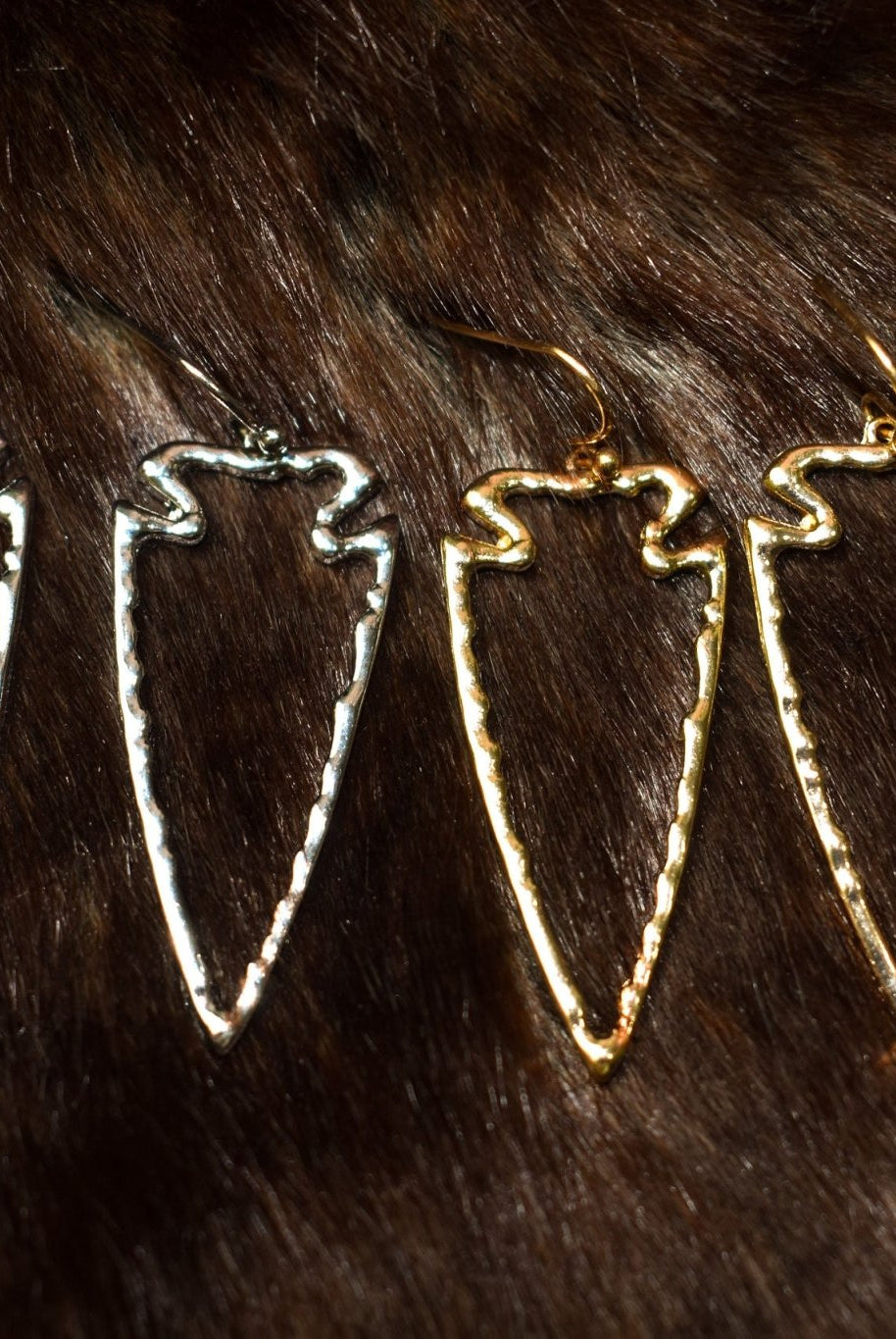 Arrow Hammered Dangle Earrings - Deadwood South Boutique & Company LLC